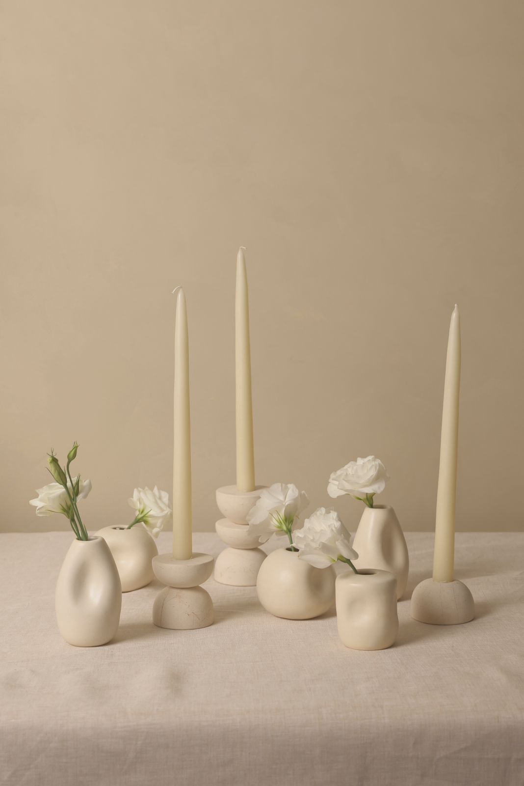 Set de Floreros / Porta Velas Duna